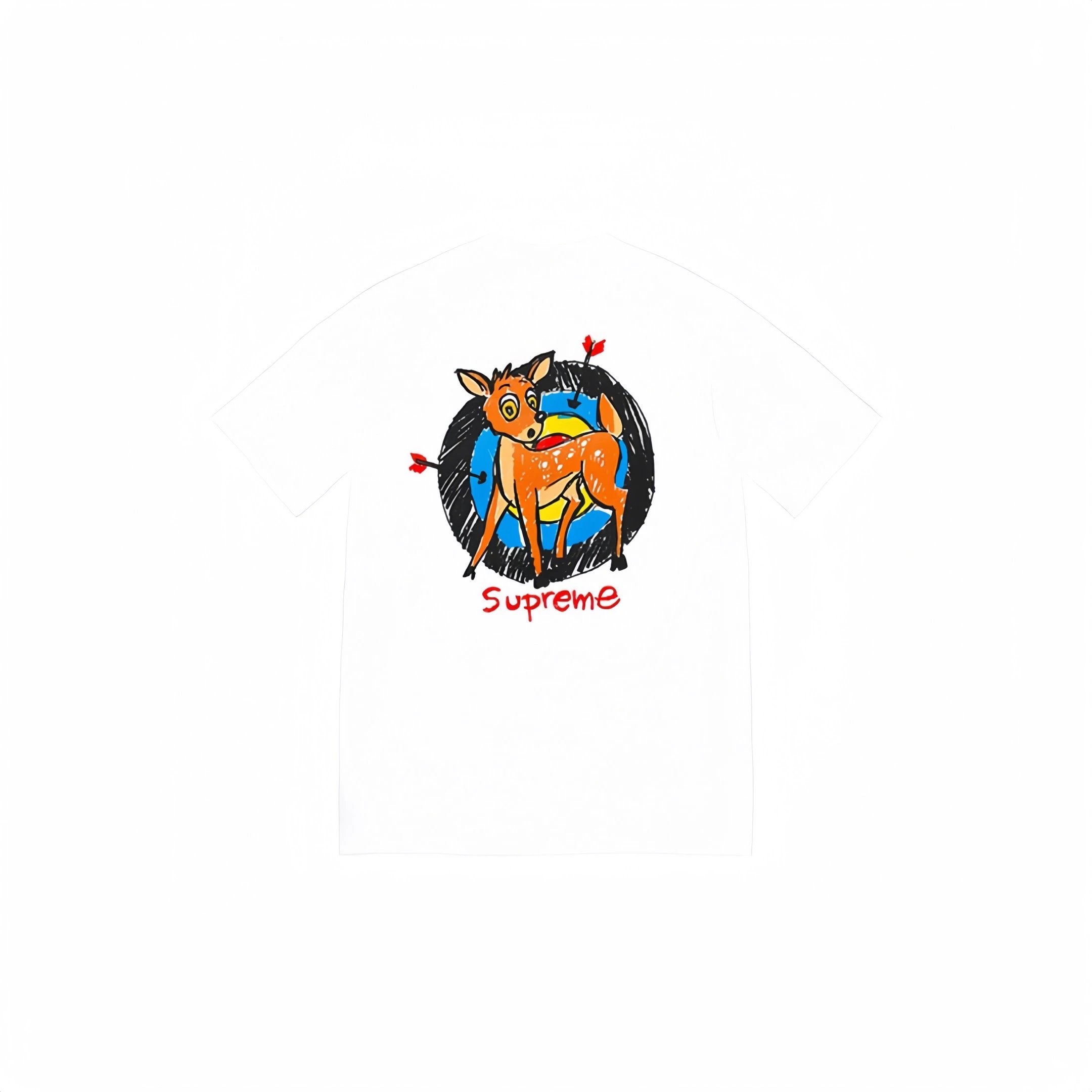 Supreme Bambi Heart T-Shirt White - 7