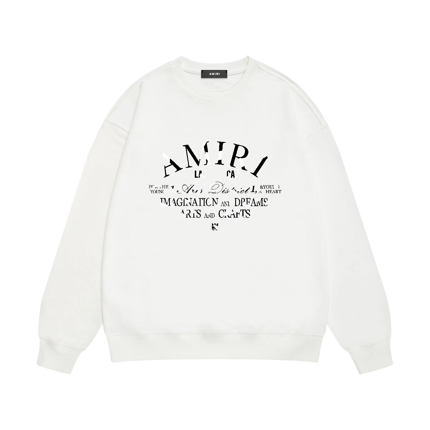 Amiri Distressed Teddy Bear Graphic Hoodie Charcoal - 8