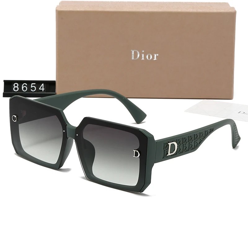 Dior 8615 Oversized Square Sunglasses Black