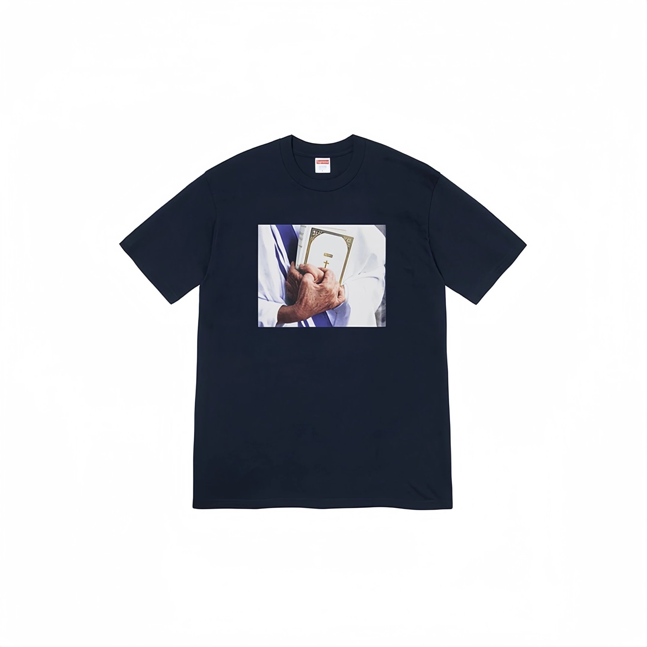 Supreme Bible Graphic Tee Navy