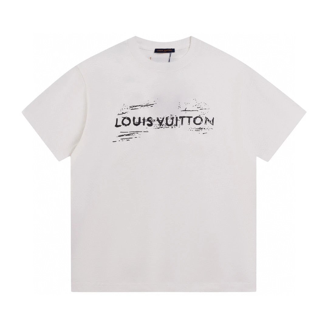 Louis Vuitton Graffiti Logo Black T-Shirt - 12
