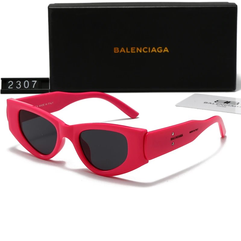 Balenciaga Cat-Eye Sunglasses Pink Frame Dark Lens #2307