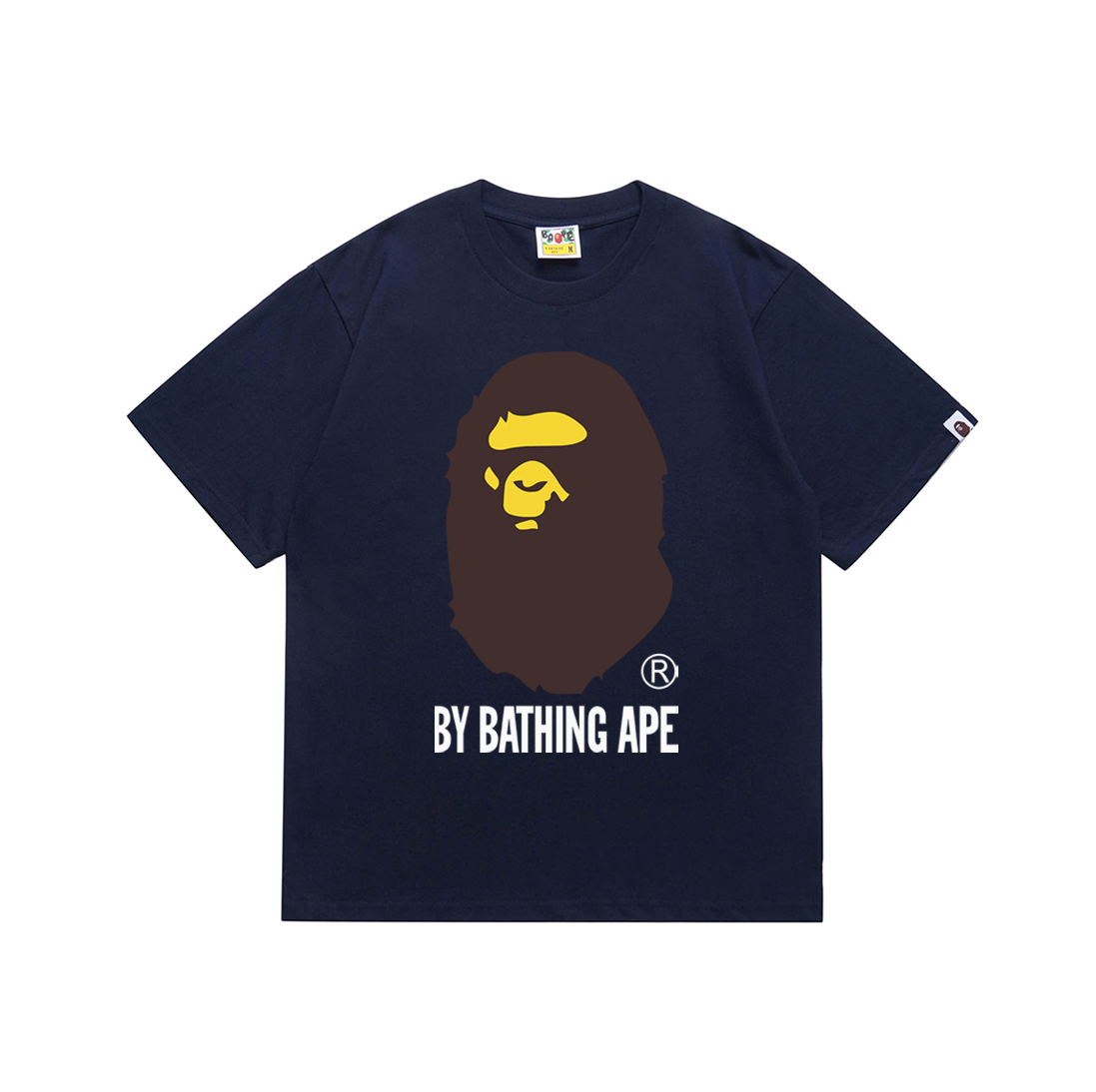 A Bathing Ape Classic Ape Head Navy T-Shirt - 11