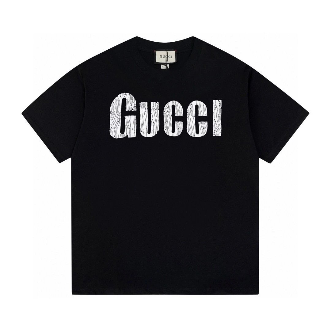 Gucci Lion Head Graphic Print Black T-Shirt - 4