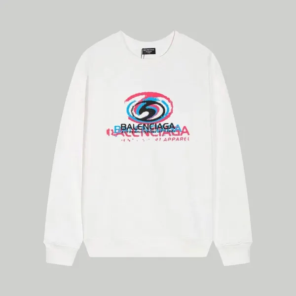 Balenciaga Graffiti Logo White Hoodie - 5