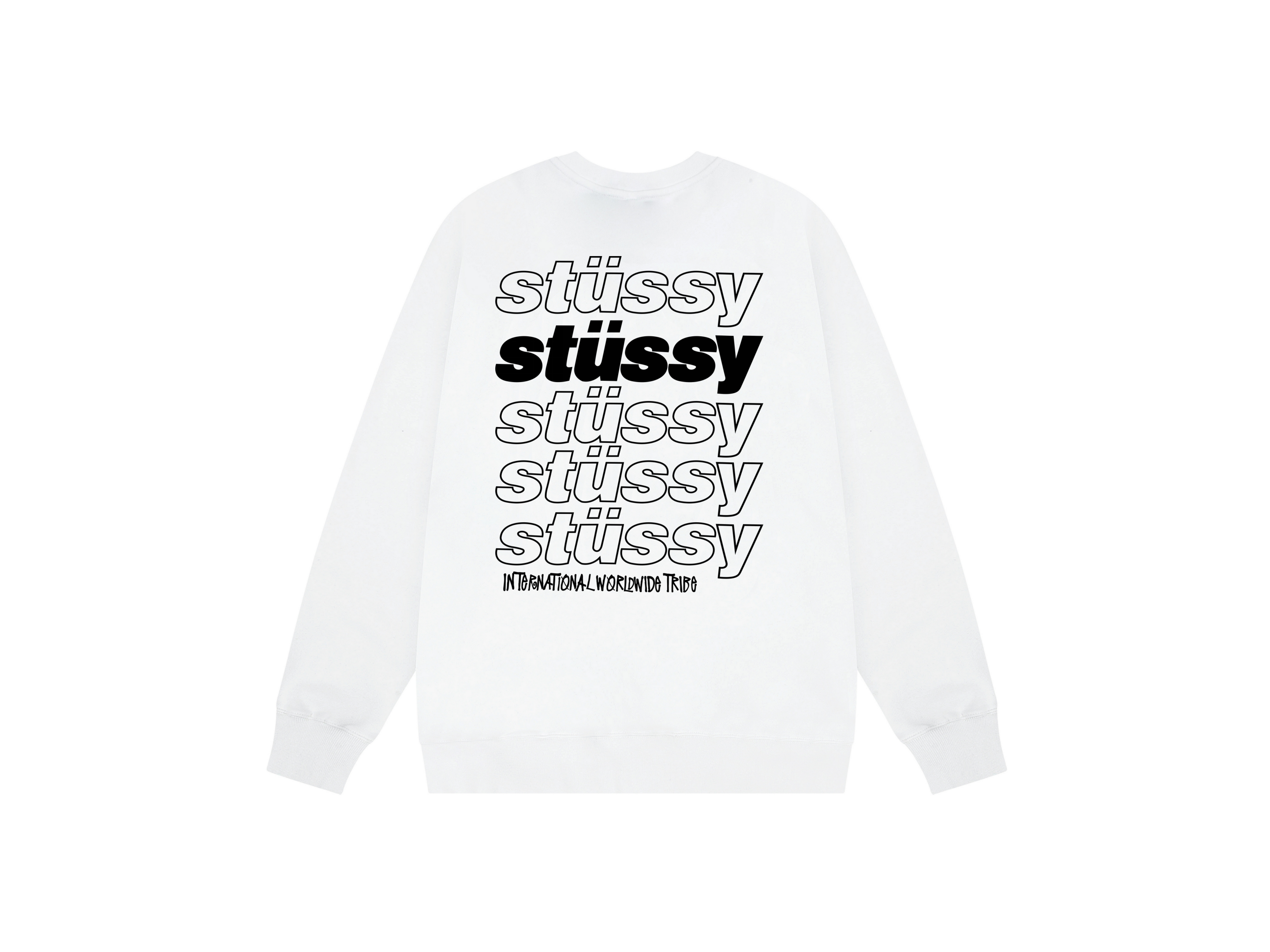 Stussy x Positive Vibrations Graphic Print White Hoodie - 11