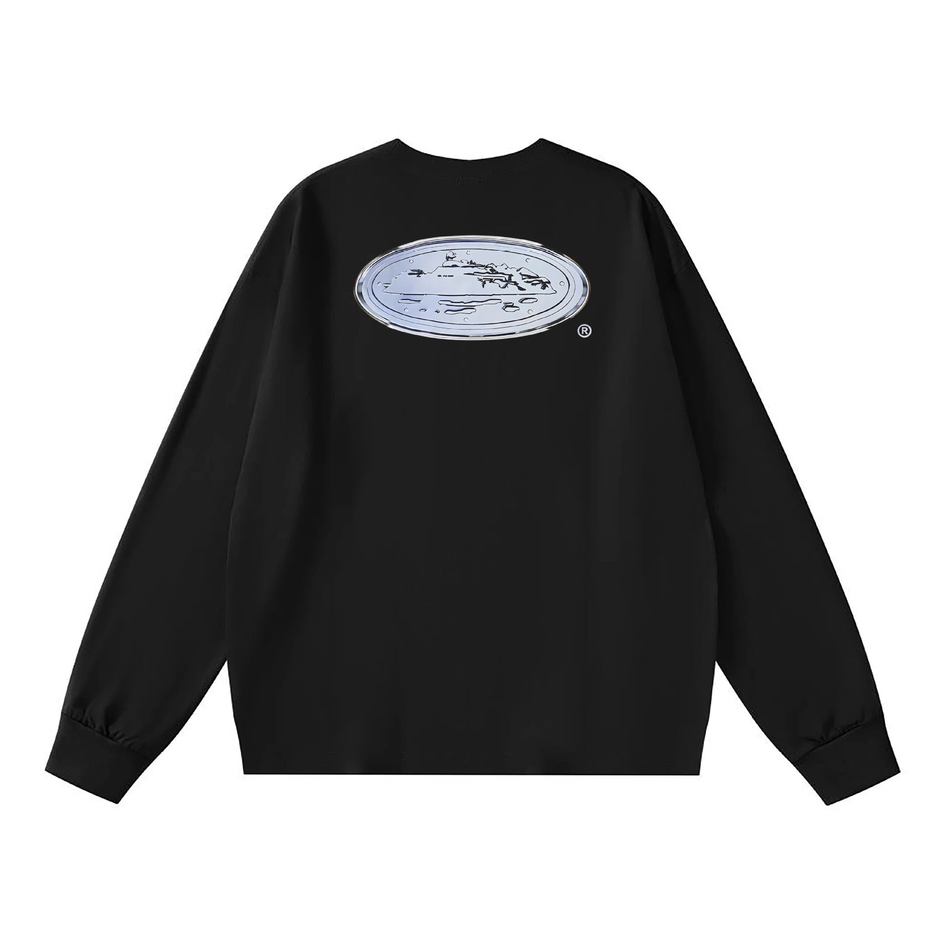 Off-White Oval Manhole Cover Long Sleeve T-Shirt White - 6
