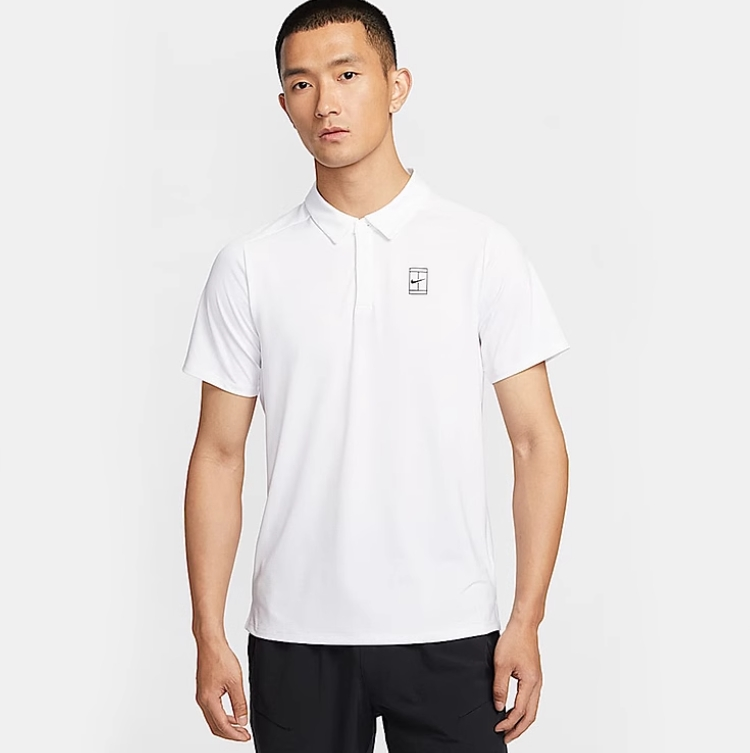 Nike Court Polo White Polo Tops Polo - 3