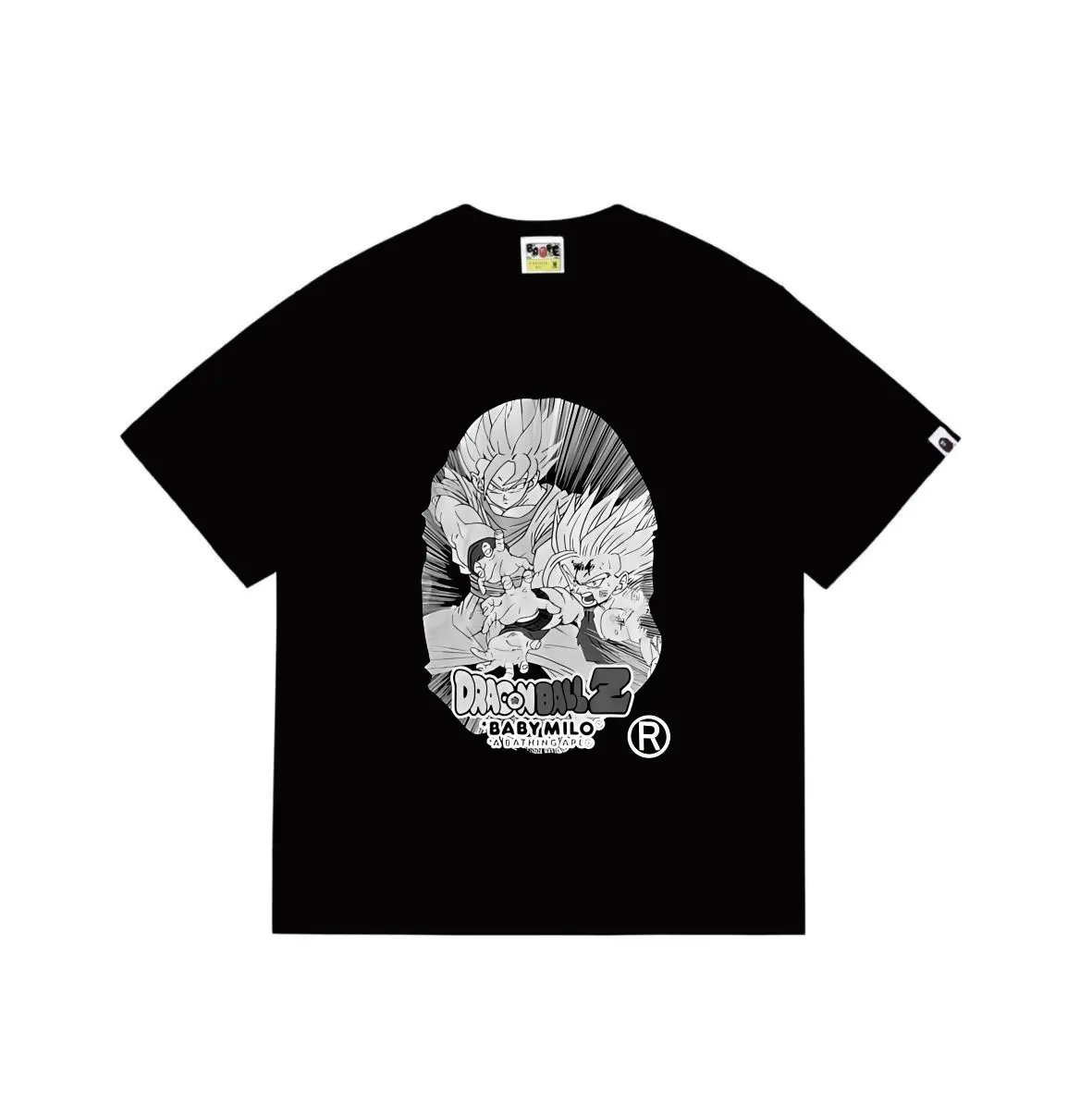 BAPE x Dragon Ball Z Baby Milo Ape Head Tee Black
