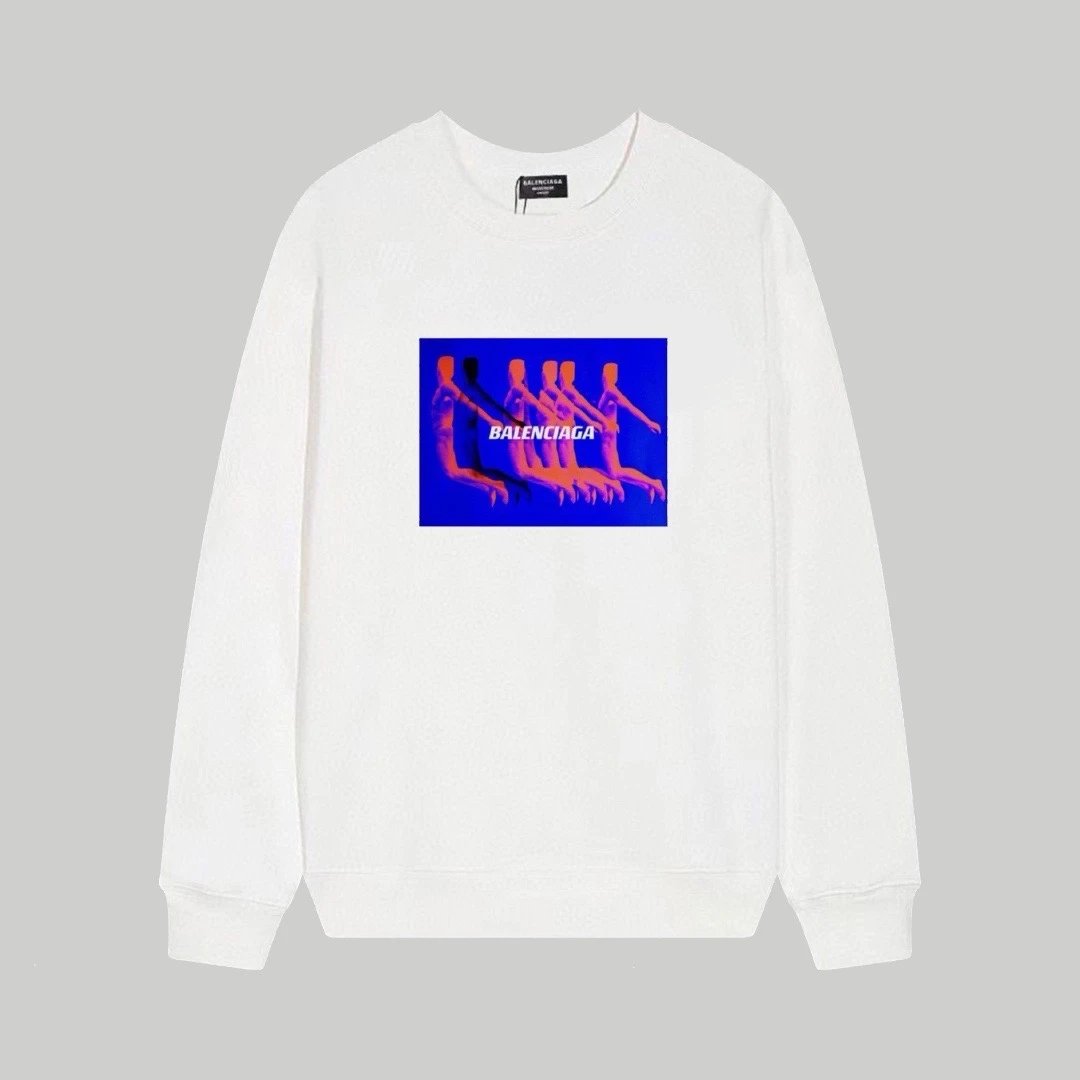 Balenciaga Graphic Sweatshirt White