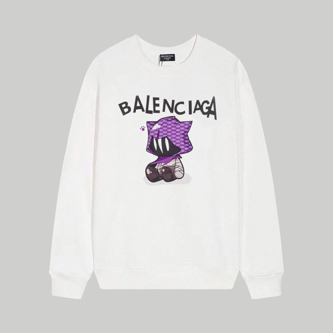 Balenciaga Cartoon Sweatshirt White
