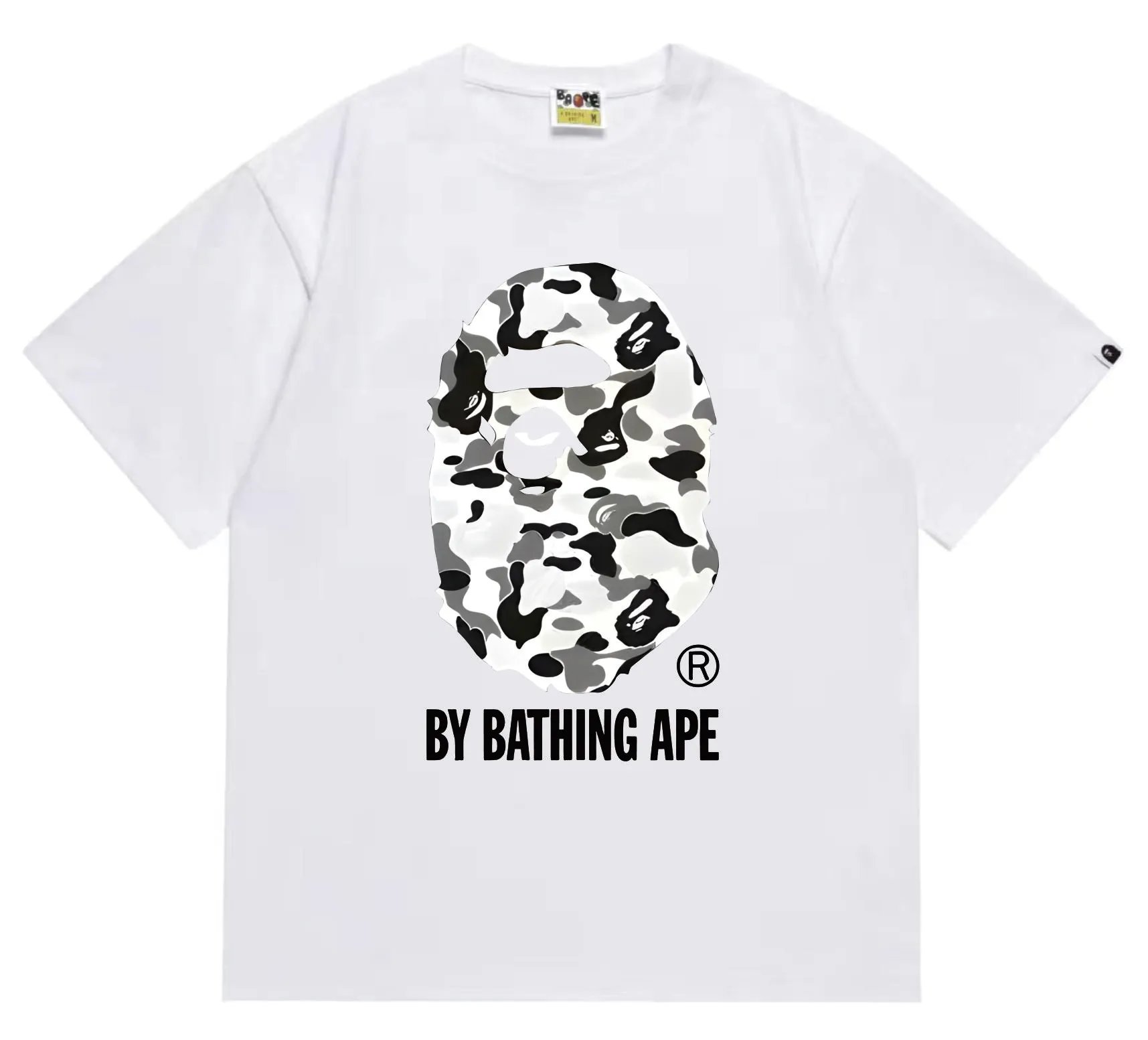 BAPE By Bathing Ape City Camo Head Tee White Grey