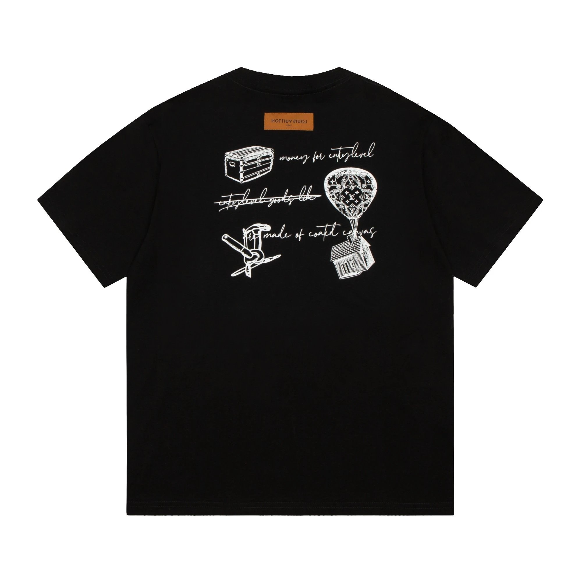 Louis Vuitton Sketch Monogram Graphic Tee Black