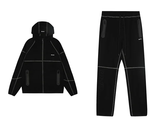 6PM Hooded zip-up jacket and joggers product detail image 2
