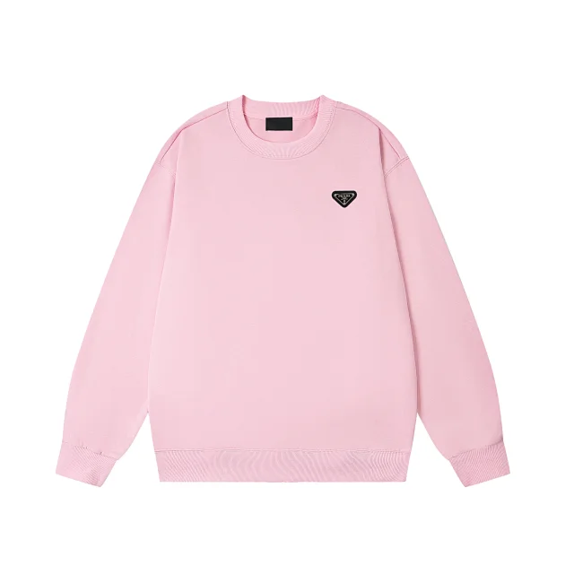 Prada Hoodies & Sweatshirts Triangle Logo Crewneck Sweatshirt product detail image 2