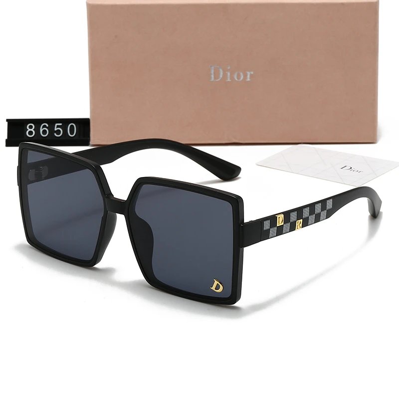 Dior 2301 Oversized Square Sunglasses White Black