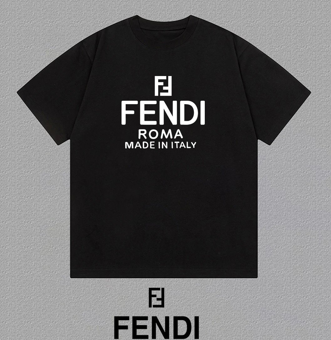 Fendi Bear in Bag Print White T-Shirt - 10