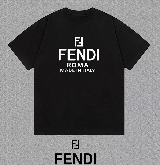Fendi T-Shirts short-sleeve teddy bear graphic product detail image 9