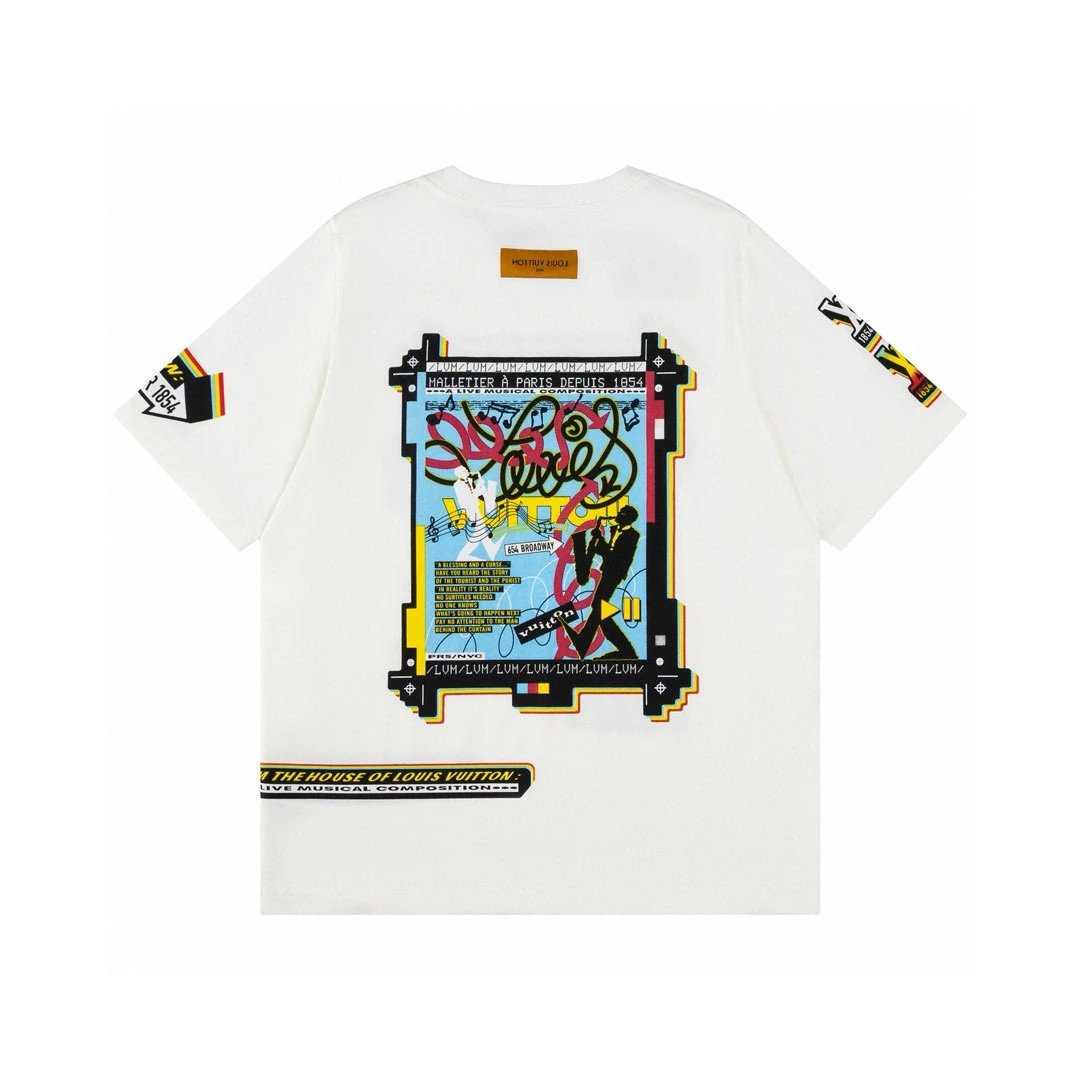Louis Vuitton Live Musical Composition Tee White