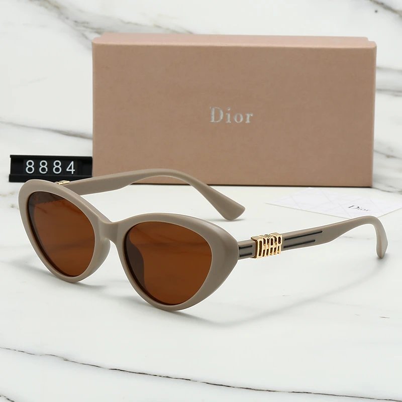 Dior 8650 Oversized Square Sunglasses Dark Green Blue Gradient Checkerboard