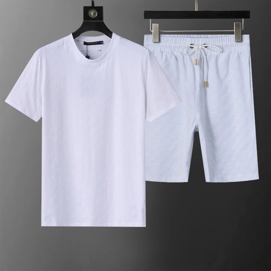 Louis Vuitton Monogram Short Set White