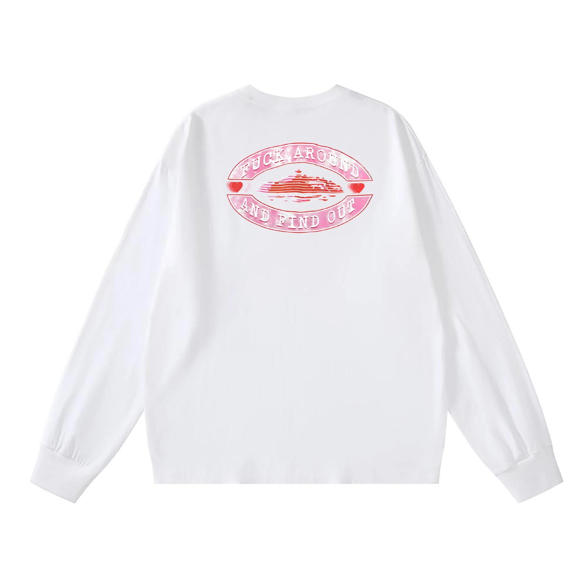 Off-White Oval Manhole Cover Long Sleeve T-Shirt White - 9