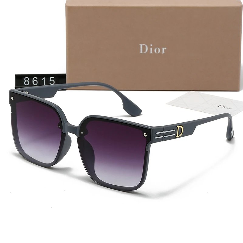 Dior 2301 Oversized Square Sunglasses Brown Transparent
