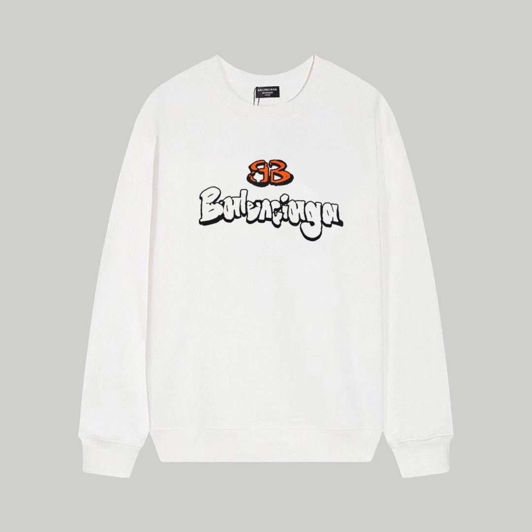 Balenciaga BB Sweatshirt White