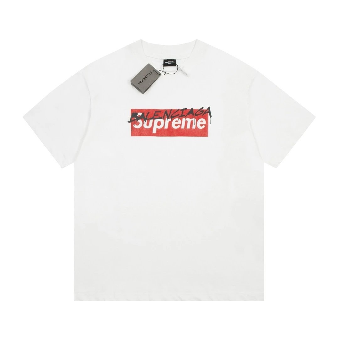 Balenciaga x Supreme Collab Tee White