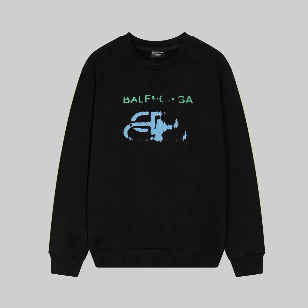 Balenciaga Graphic Sweatshirt Black