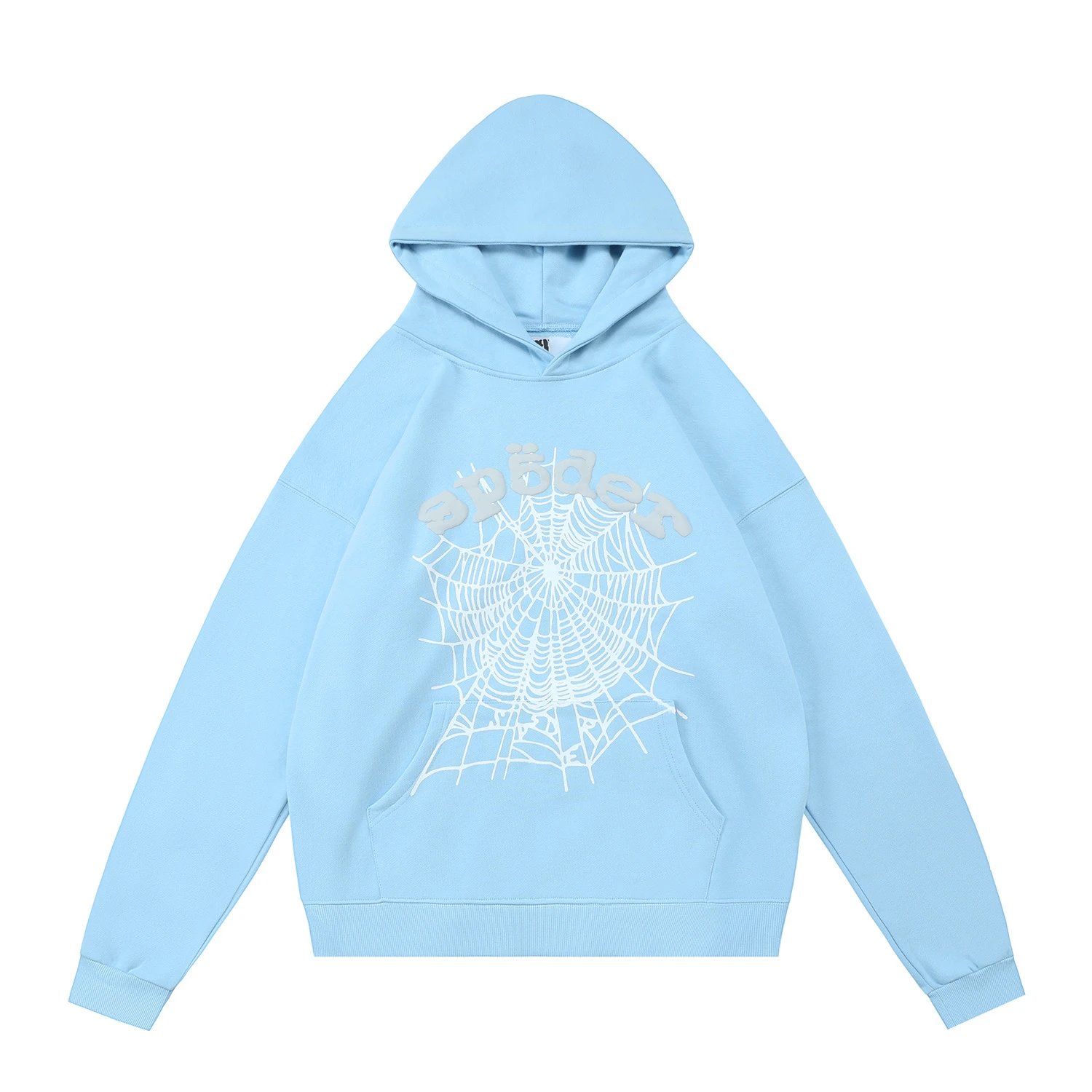 Sp5der Web Hoodie Light Blue