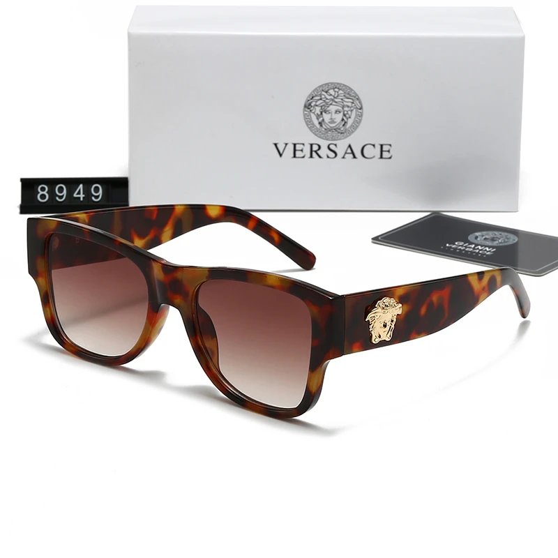Versace VE5171 Oversized Square Sunglasses White Brown Gradient