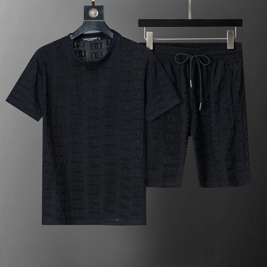 Dolce Gabbana DG Jacquard Short Set Navy