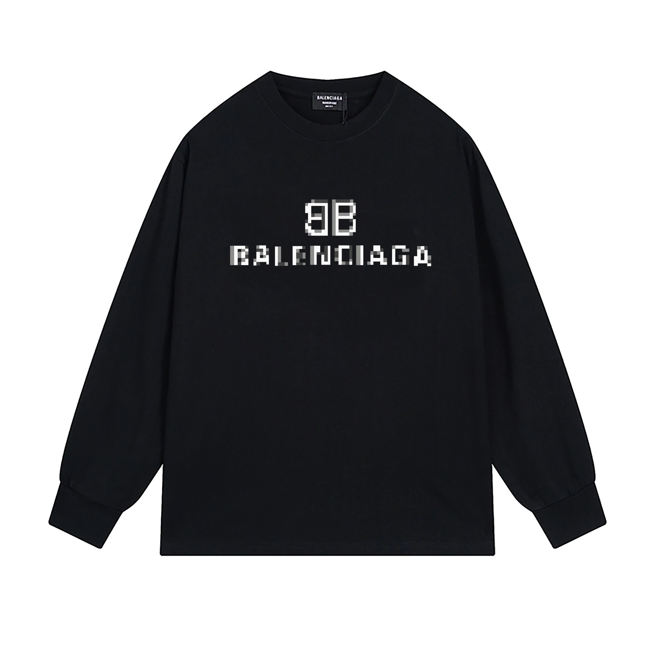 Balenciaga Long Sleeve Tee Black