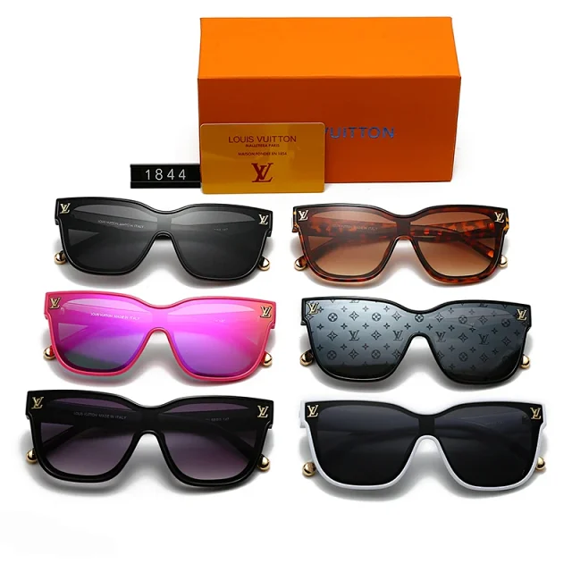 Louis Vuitton Eyewear Shield and square-frame sunglasses product detail image 3
