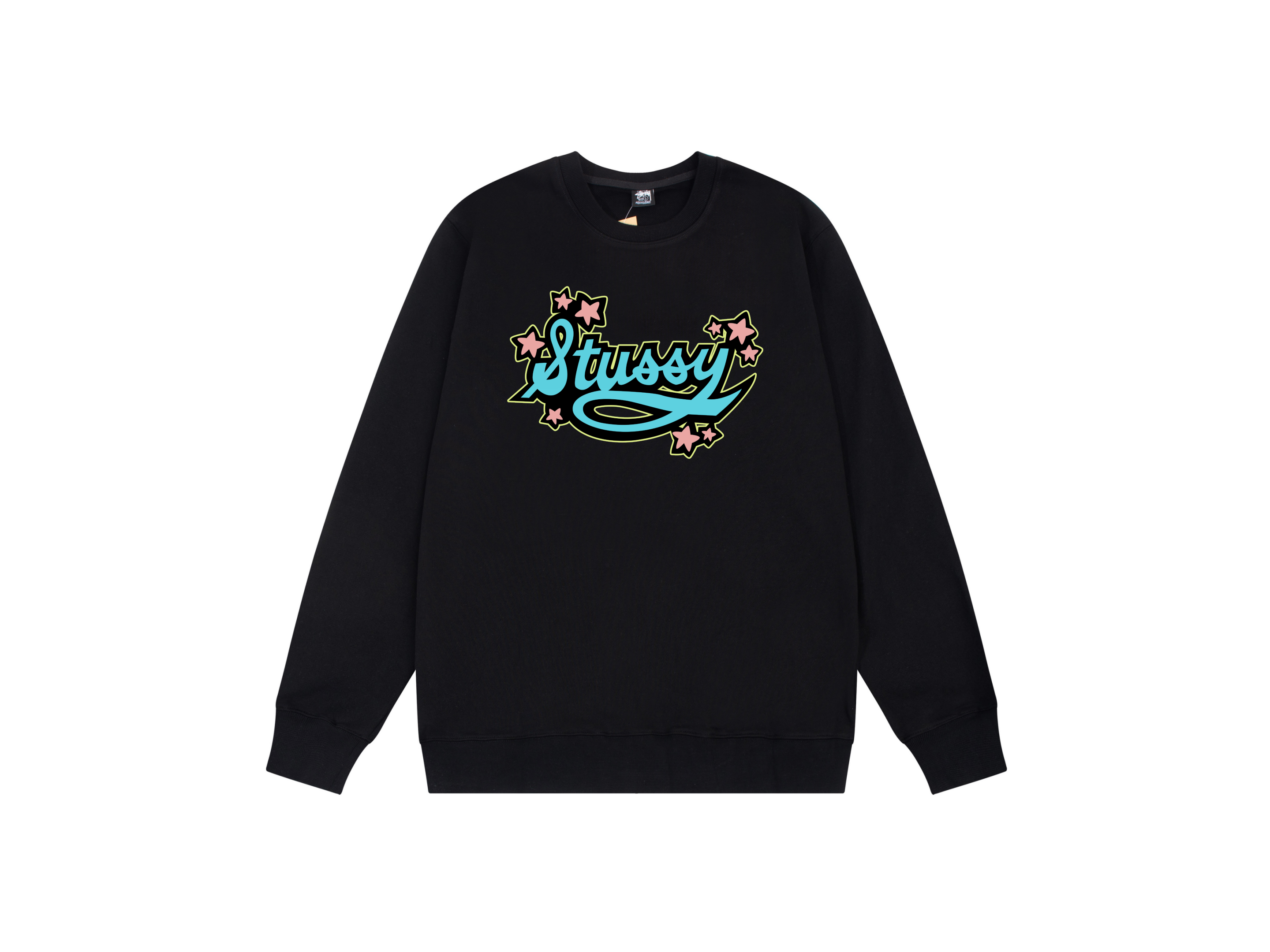 Stussy Star Script Crewneck Sw