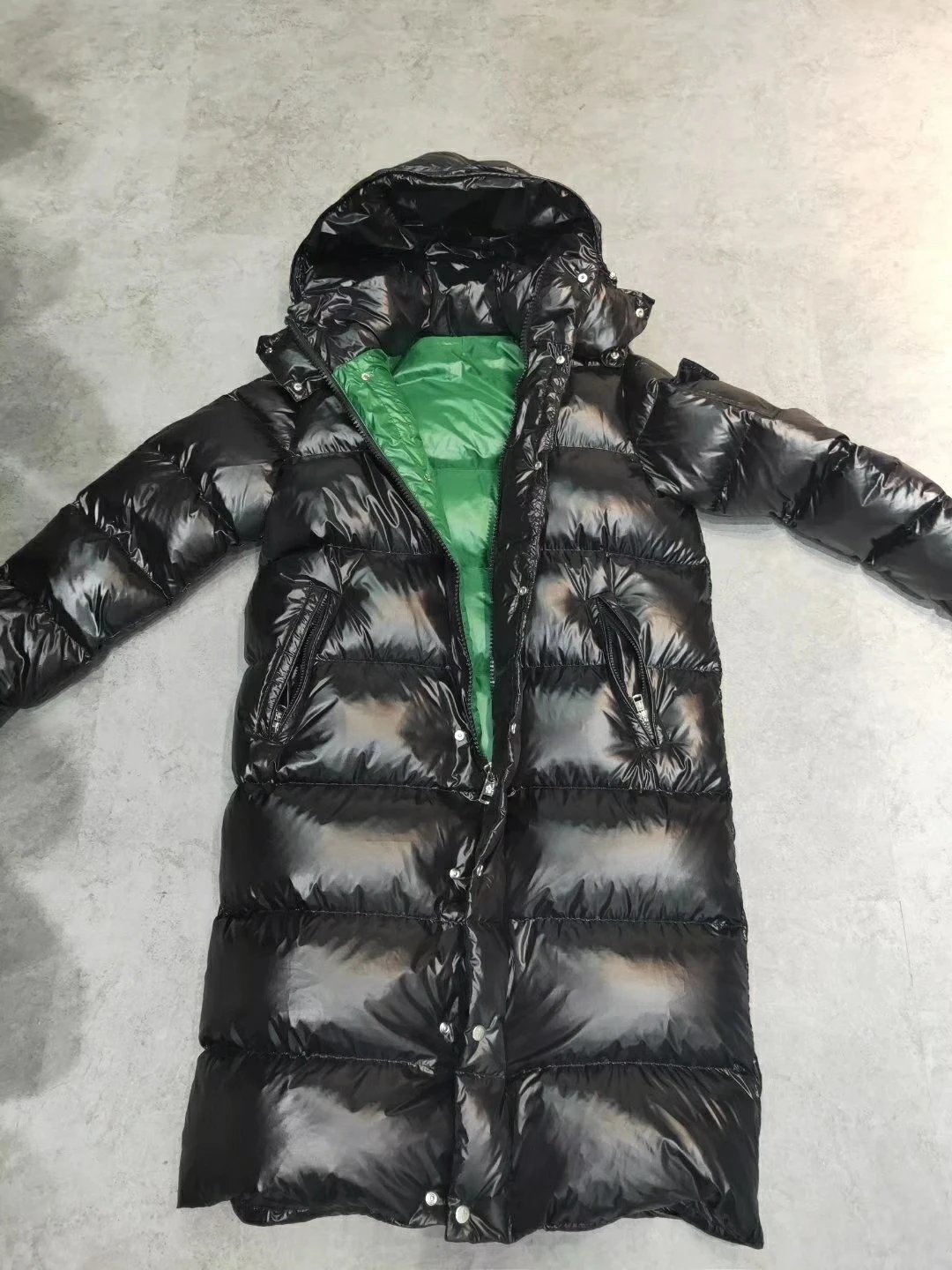 Moncler Maya Long Down Jacket Black - 6