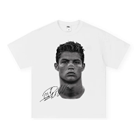 Pure white short-sleeved (small neckline)
