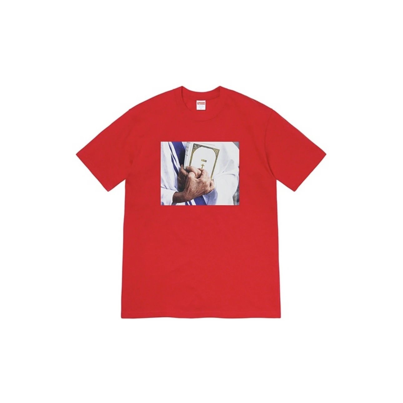 Supreme Bible Graphic Tee Red