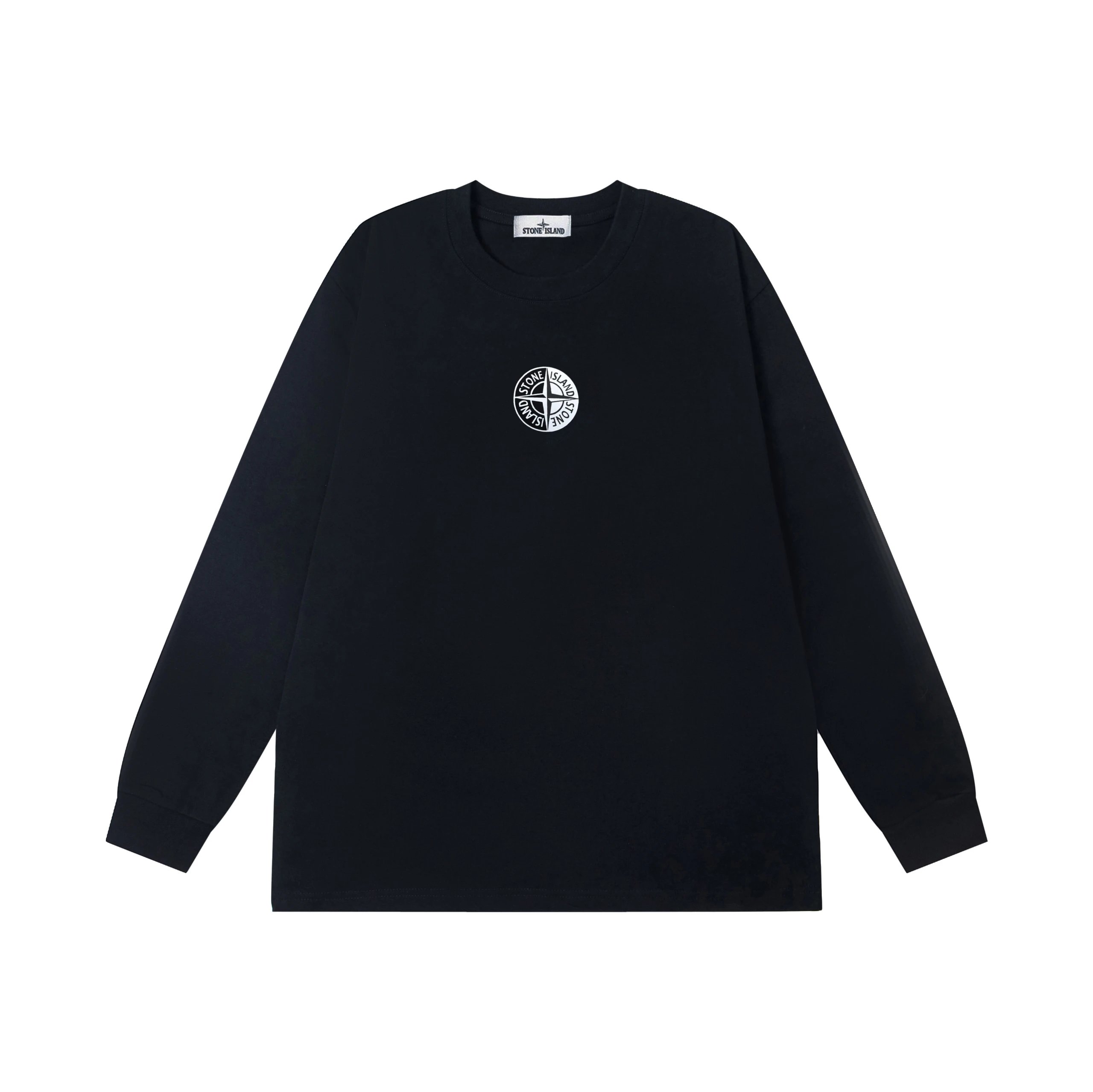 Stone Island Center Compass Badge Long Sleeve Navy