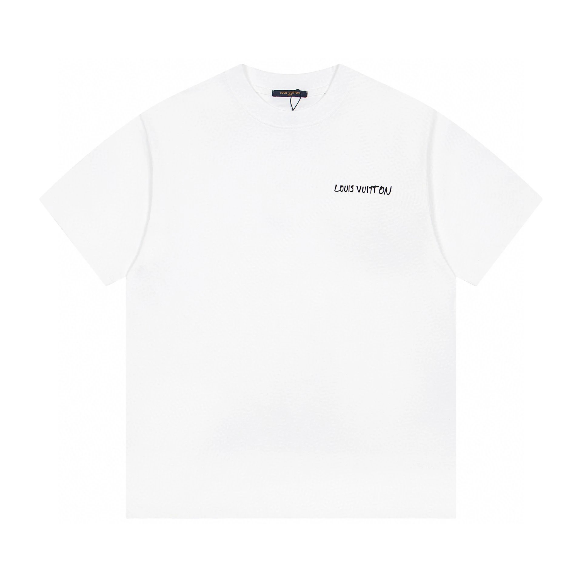 Louis Vuitton Handwritten Script Logo Tee White Navy