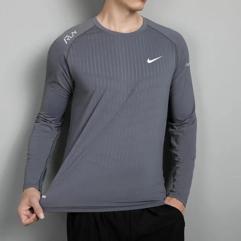 Nike Dri-FIT Run Division Long Sleeve Gray