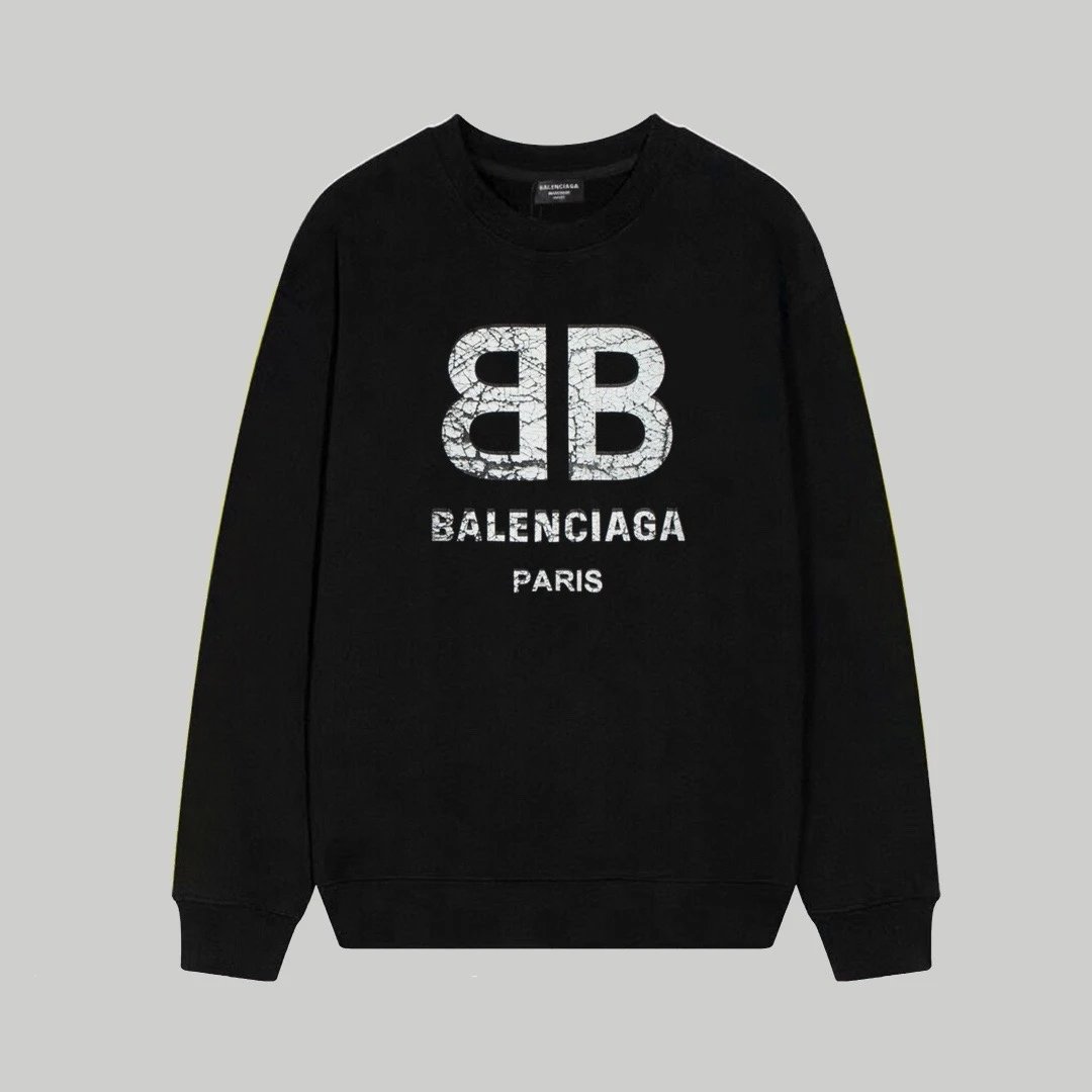 Balenciaga BB Logo Sweatshirt Black