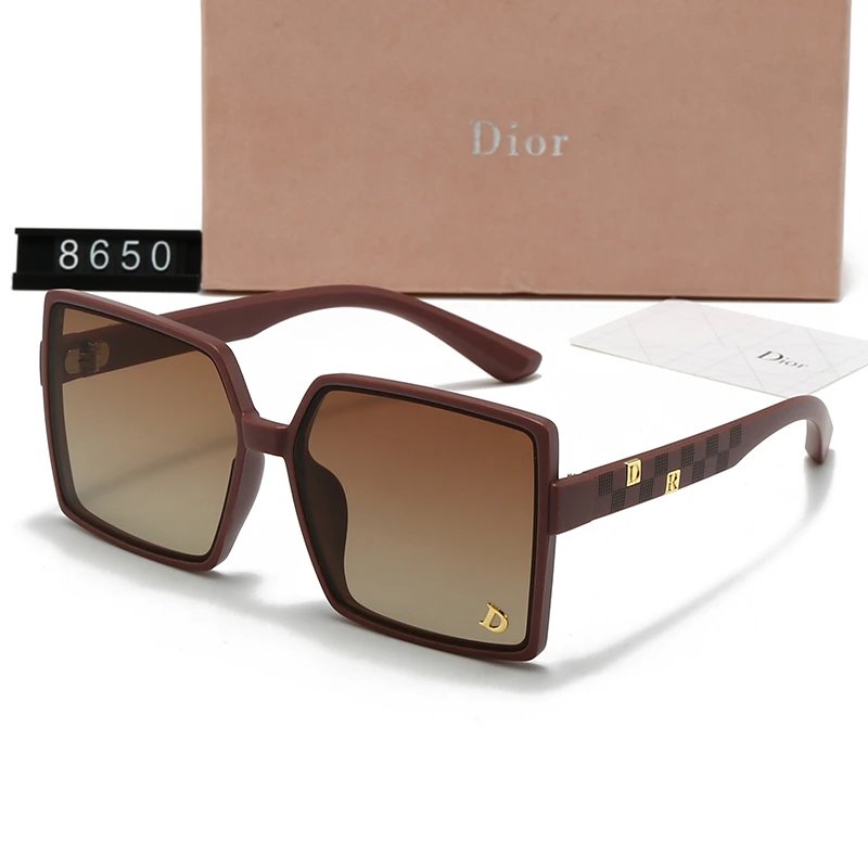 Dior 2304 Square Sunglasses Brown Transparent