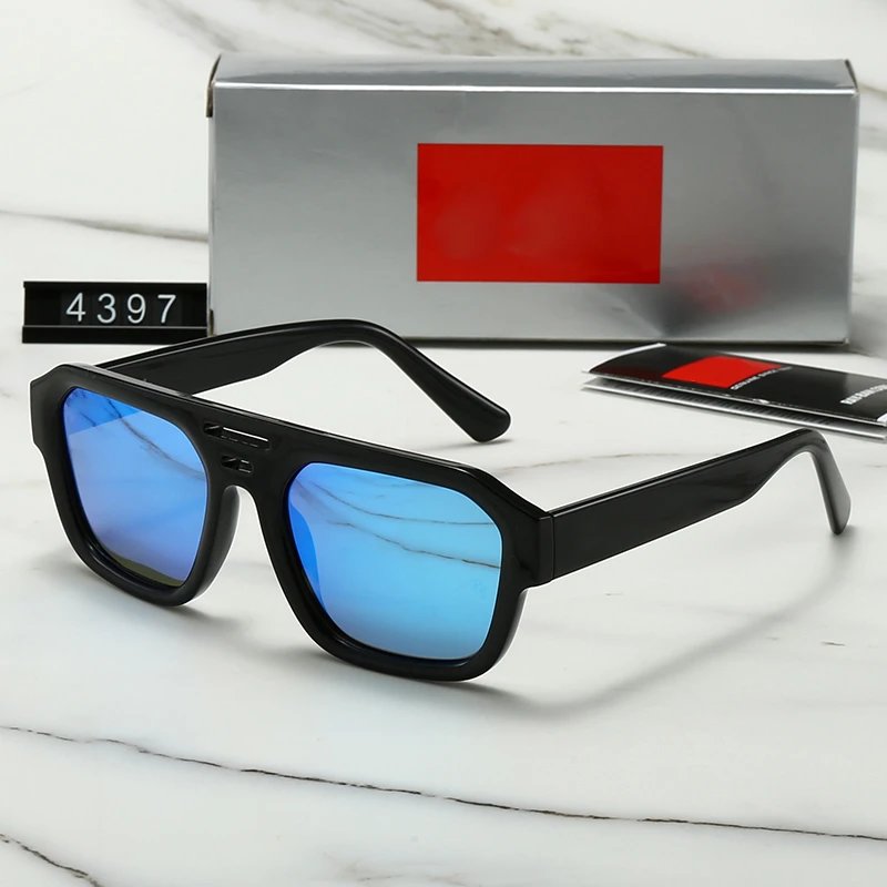 Ray-Ban 3548 Hexagonal Sunglasses Gold Frame Silver Mirror Lens