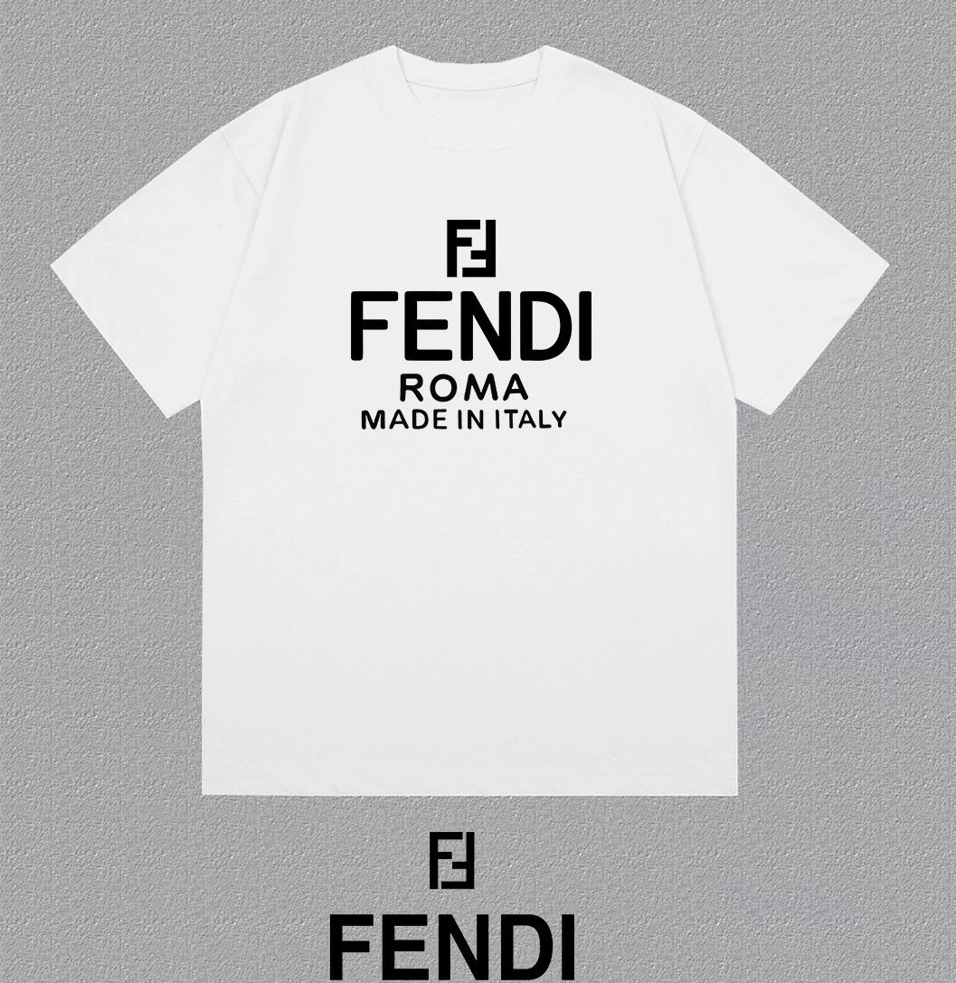 Fendi Bear in Bag Print White T-Shirt - 9