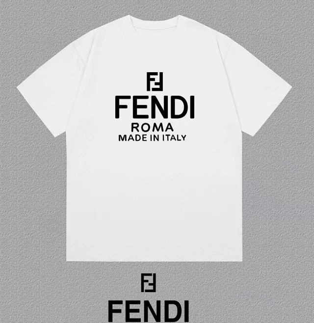 Fendi T-Shirts short-sleeve teddy bear graphic product detail image 8
