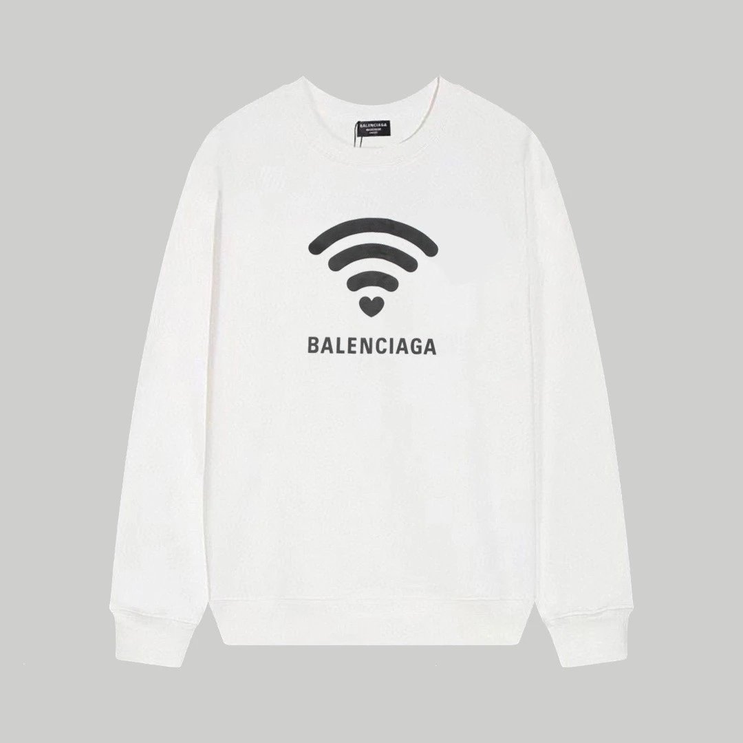 Balenciaga Sweatshirt White Wifi