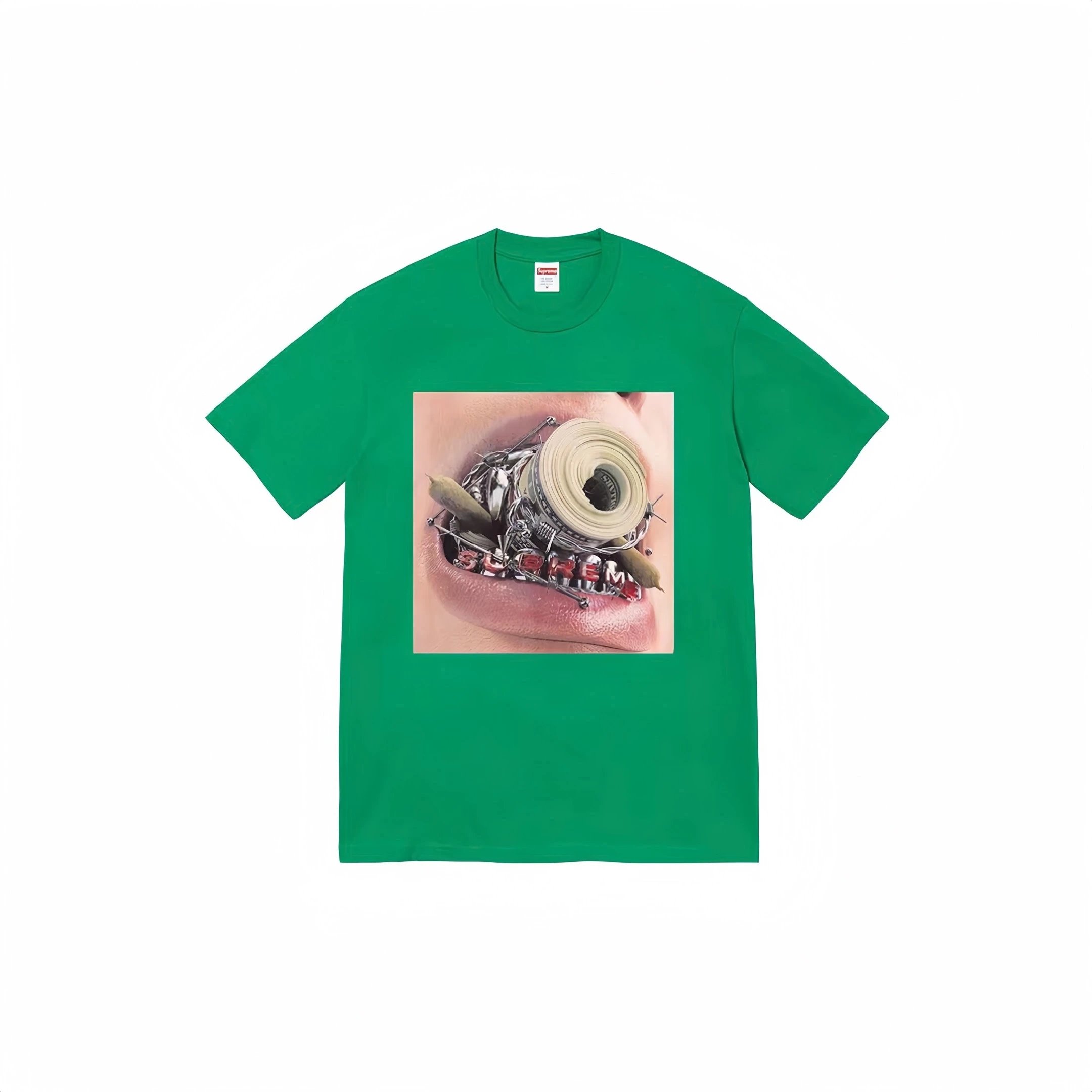 Supreme Mouth Graphic Tee Green
