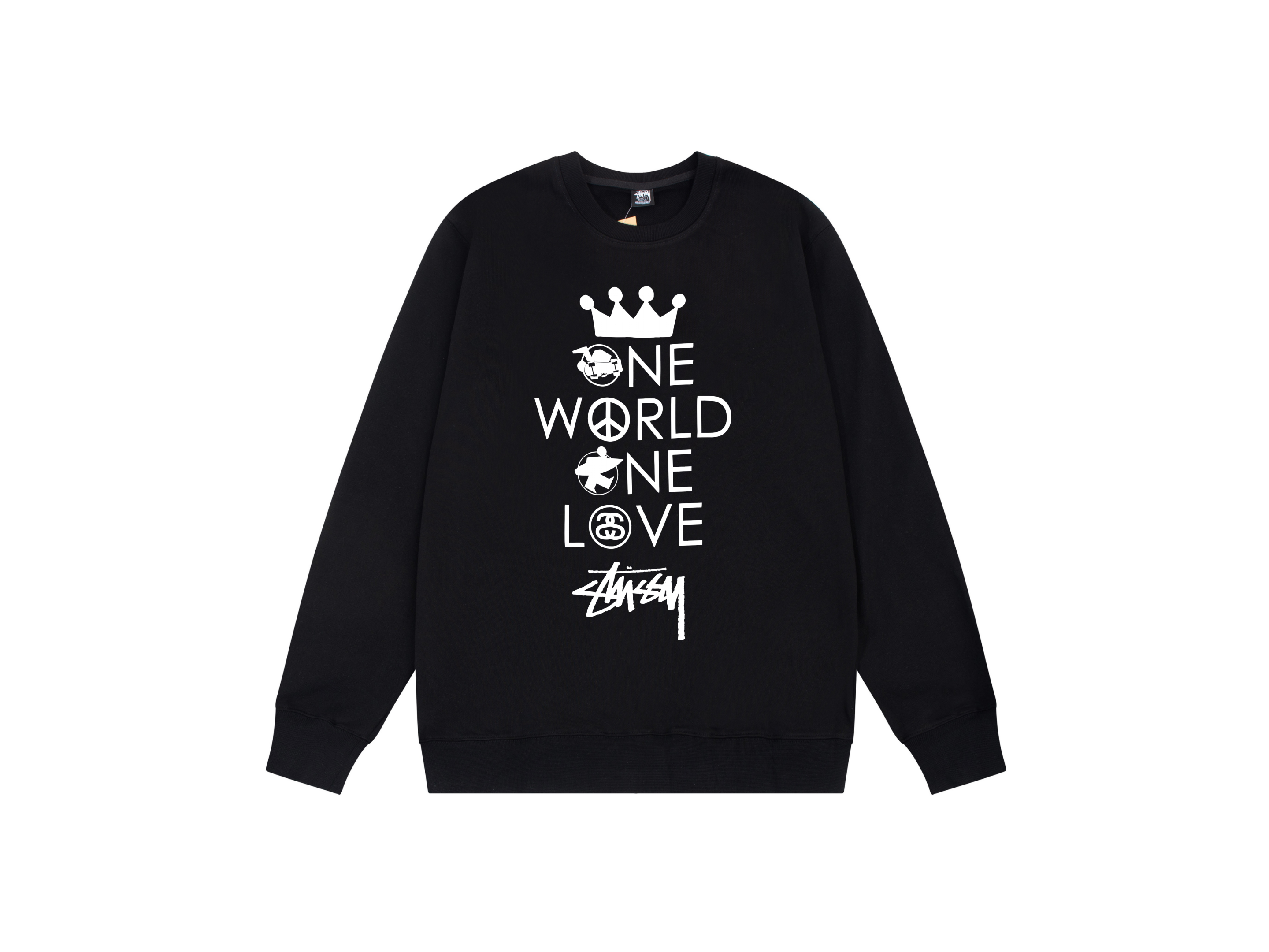 Stussy x Positive Vibrations Graphic Print White Hoodie - 7